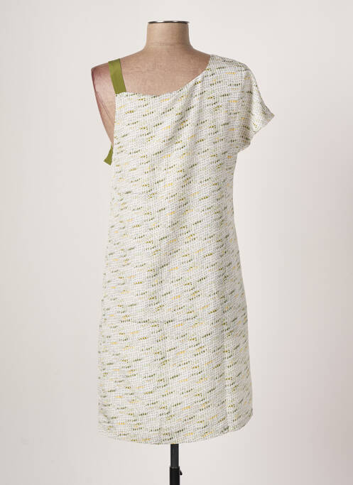 Robe mi-longue vert SEE U SOON pour femme