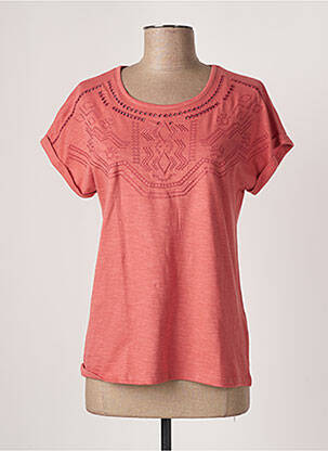Top stretch manches courtes rose DAMART femme