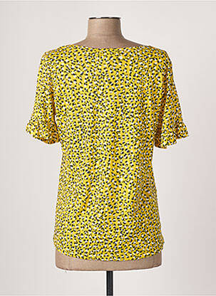 T-shirt stretch manches courtes jaune GARCIA femme