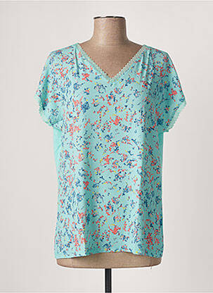 Top manches courtes manches courtes bleu DAMART femme