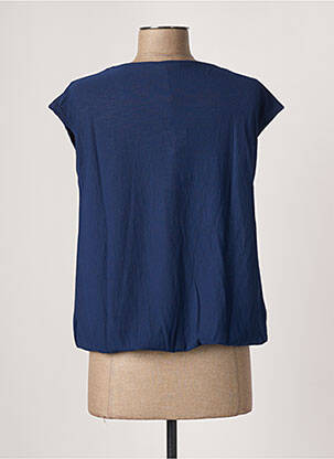 Top stretch sans manche bleu CACHE CACHE femme