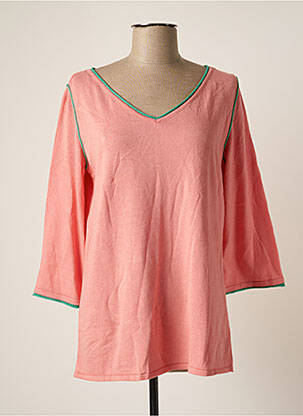 Pull coupe droite manches longues rose LE PETIT BAIGNEUR femme