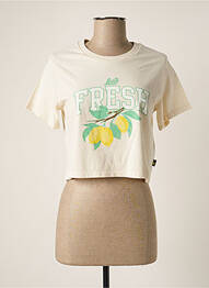 T-shirt coupe droite manches courtes beige LEVIS femme