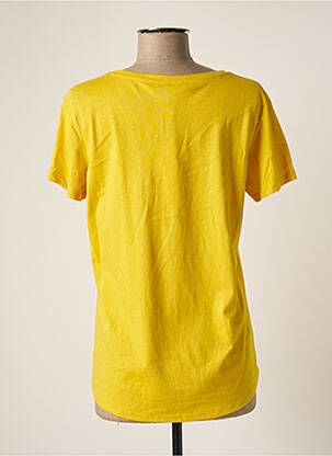 T-shirt sérigraphie manches courtes jaune GARCIA femme