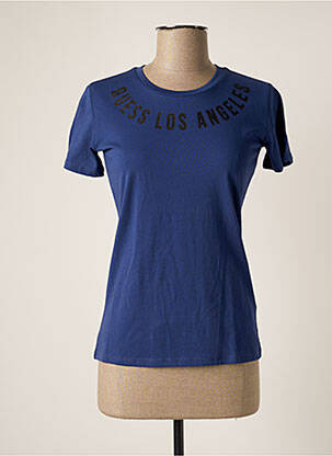 T-shirt bleu GUESS pour femme