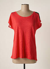 T-shirt rouge TRAMONTANA pour femme seconde vue