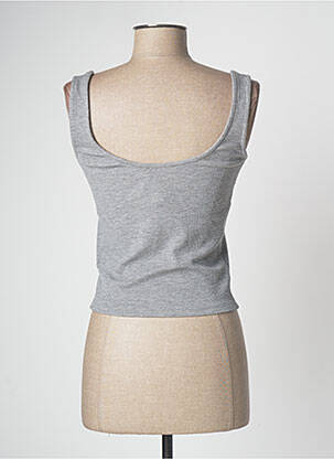 Top stretch sans manche gris CACHE CACHE femme