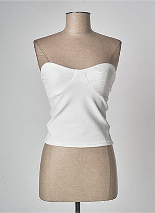 Top stretch sans manche blanc CACHE CACHE femme