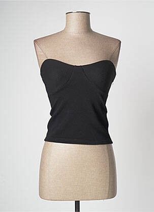 Top stretch sans manche noir CACHE CACHE femme