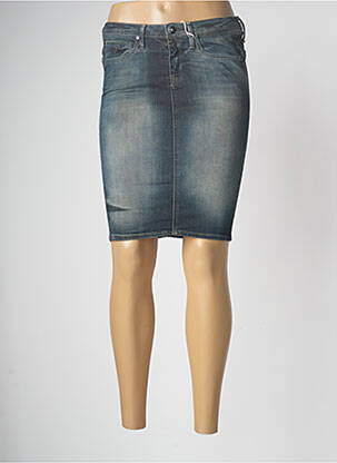 Jupe mi-longue stretch bleu G STAR femme