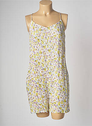 Combishort coupe fluide fines bretelles blanc SEE U SOON femme