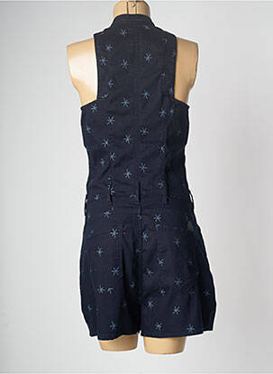 Combishort fermeture boutonnée sur le devant sans manche bleu G STAR femme