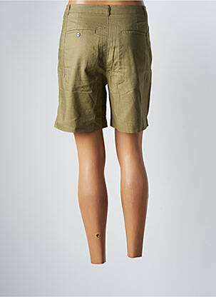 Bermuda taille à pinces taille haute vert G STAR femme