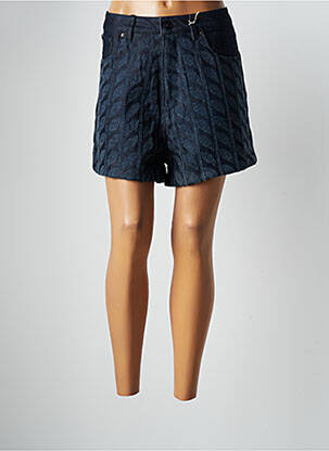 Short fermeture zippée sous rabat boutonné taille normale bleu G STAR femme