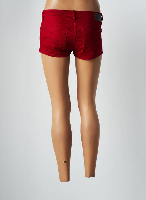 Short rouge G STAR pour femme