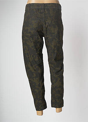 Pantalon large fermeture zippée sous rabat boutonné taille normale vert G STAR femme