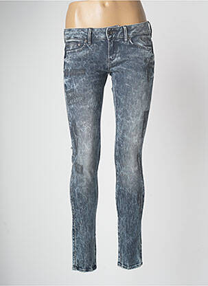 Jeans skinny effet usé délavé taille basse bleu G STAR femme