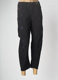 Jeans coupe large effet usé taille basse noir G STAR femme
