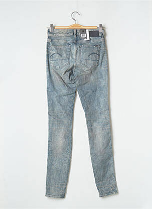 Jeans skinny effet usé délavé taille haute bleu G STAR femme