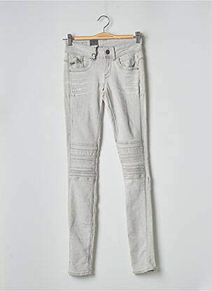 Jeans skinny stretch taille basse gris G STAR femme