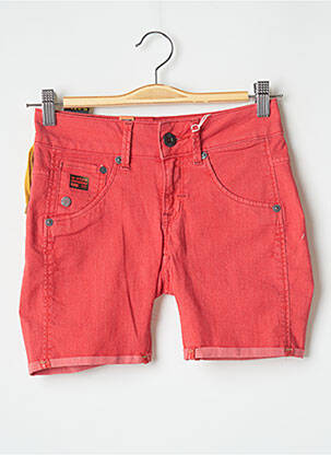 Short finition revers taille normale rouge G STAR femme