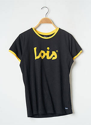 T-shirt stretch manches courtes noir LOIS femme