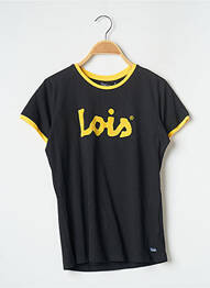 T-shirt stretch manches courtes noir LOIS femme