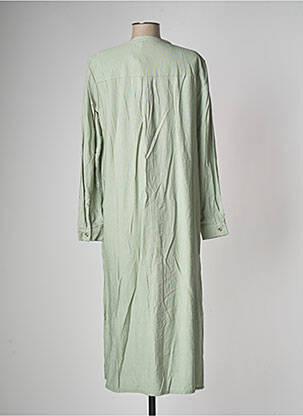 Robe longue manches longues manches longues vert SPARKZ femme