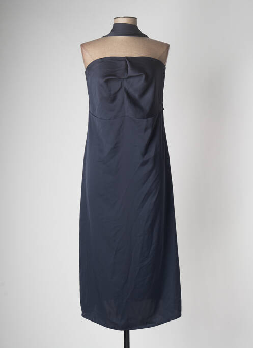 Robe mi-longue sans manche sans manche bleu LAAGAM femme