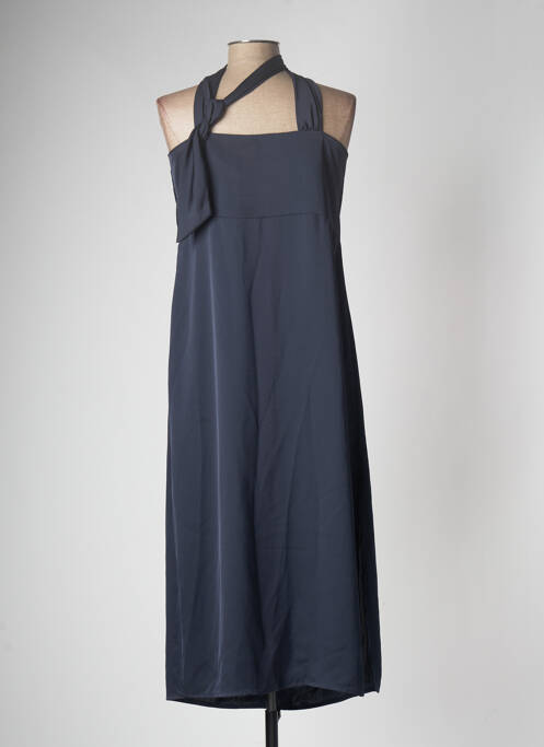 Robe mi-longue sans manche sans manche bleu LAAGAM femme