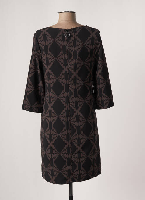 Robe courte marron LA FEE MARABOUTEE pour femme