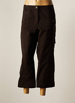 Pantacourt stretch taille normale marron JAC JAC femme