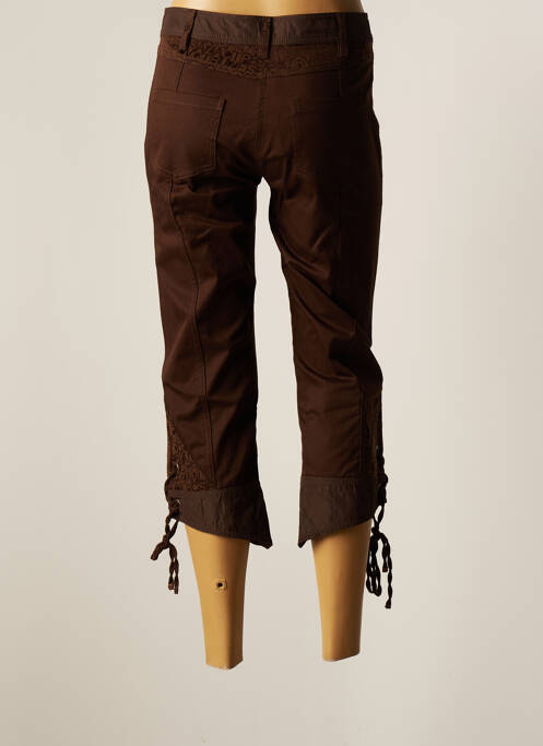 Pantacourt marron FRED SABATIER pour femme
