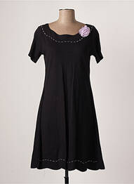 Robe mi-longue manches courtes manches courtes noir LOLITAS & LOLOS femme