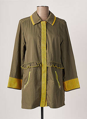 Veste casual poches vert POUPEE CHIC femme