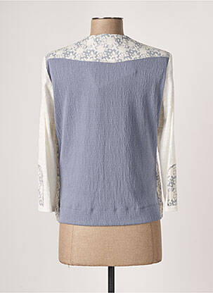 Veste casual col rond gris POUPEE CHIC femme