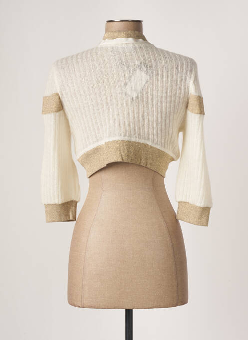 Gilet manches longues beige CARLOPIK pour femme