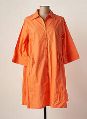 Robe mi-longue orange POUPEE CHIC pour femme seconde vue