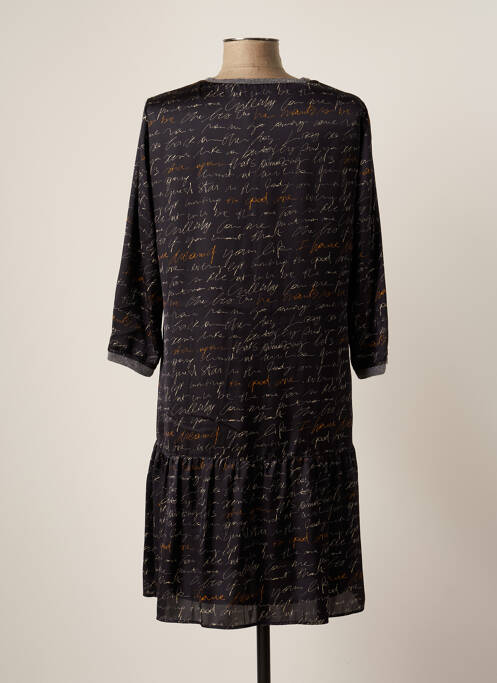 Robe mi-longue noir DIVAS pour femme