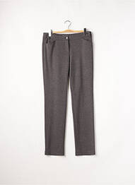 Pantalon droit stretch taille normale gris O.K.S femme