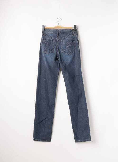 Pantalon droit bleu DESGASTE pour femme