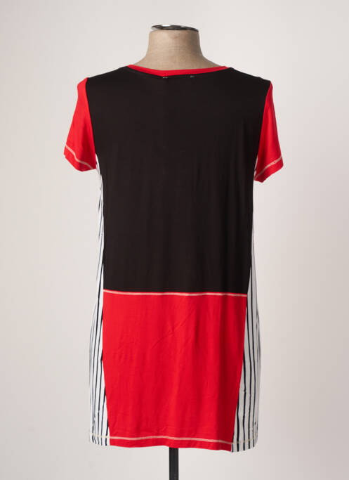 Tunique manches courtes rouge POUPEE CHIC pour femme