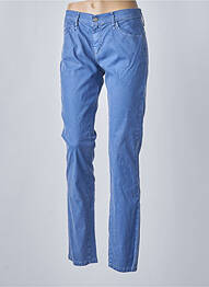 Pantalon slim taille normale taille normale bleu DESGASTE femme