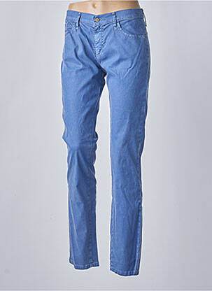 Pantalon slim taille normale taille normale bleu DESGASTE femme