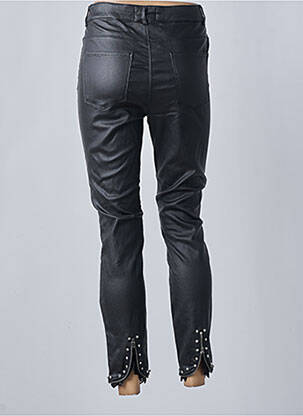 Pantalon slim taille normale taille normale noir FRANK LYMAN femme