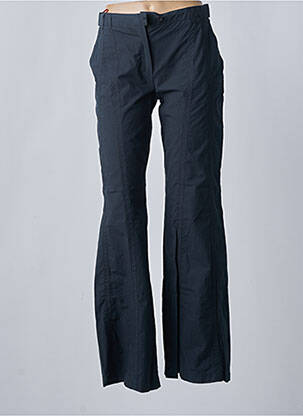 Pantalon large fermeture zippée sous rabat boutonné taille normale bleu XO femme