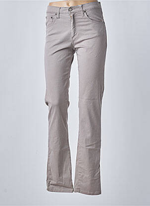 Pantalon droit gris DESGASTE pour femme