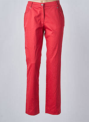 Pantalon slim rouge O.K.S pour femme