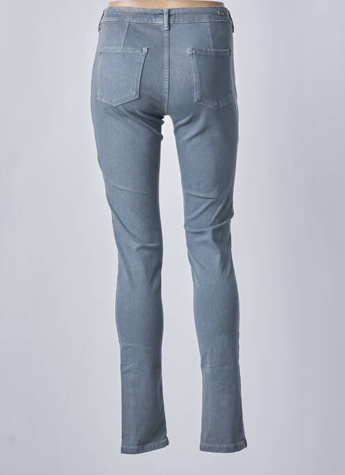 Jeans coupe slim gris DESGASTE pour femme