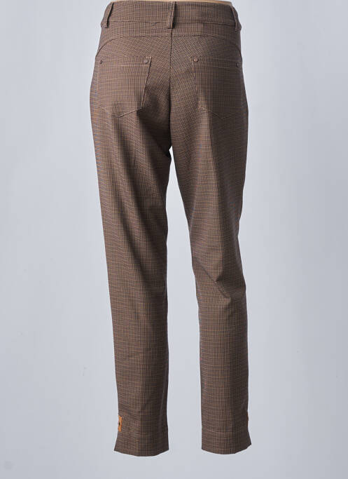 Pantalon slim marron POUPÉE CHIC BY MERCEDES DE MIGUEL pour femme